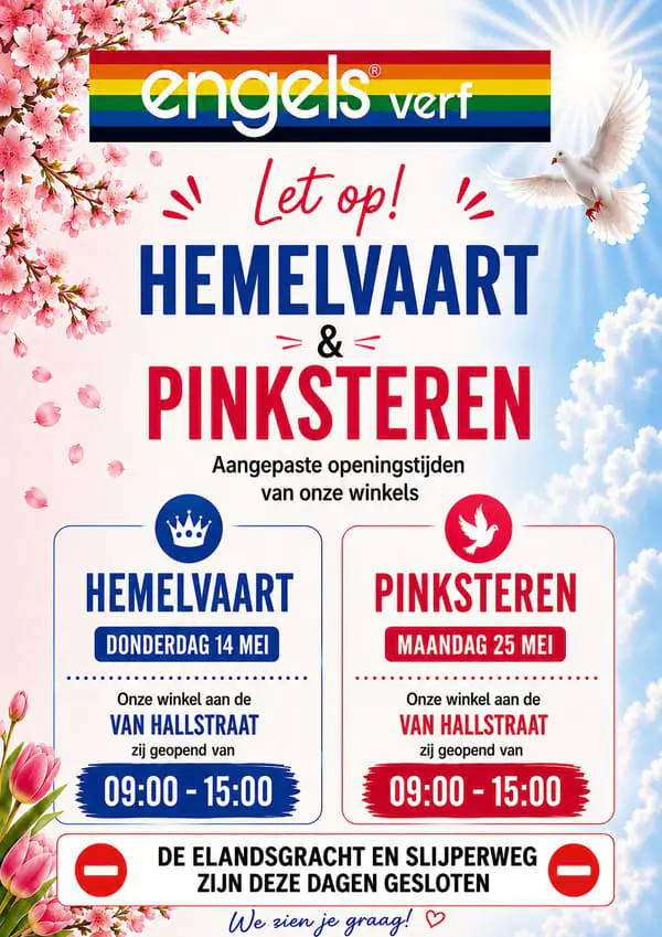 2026 p en h engels verf openingstijden